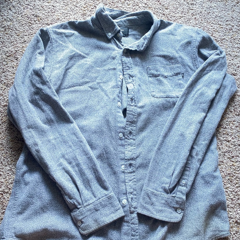 Obey Long Sleeve Button Up